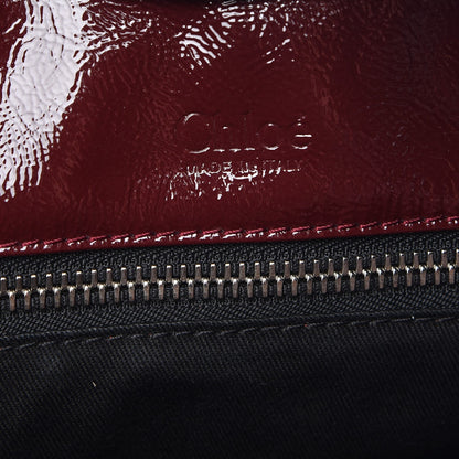 Chloe Crinkled Patent Betty Shoulder Bag Burgundy 6 of 6