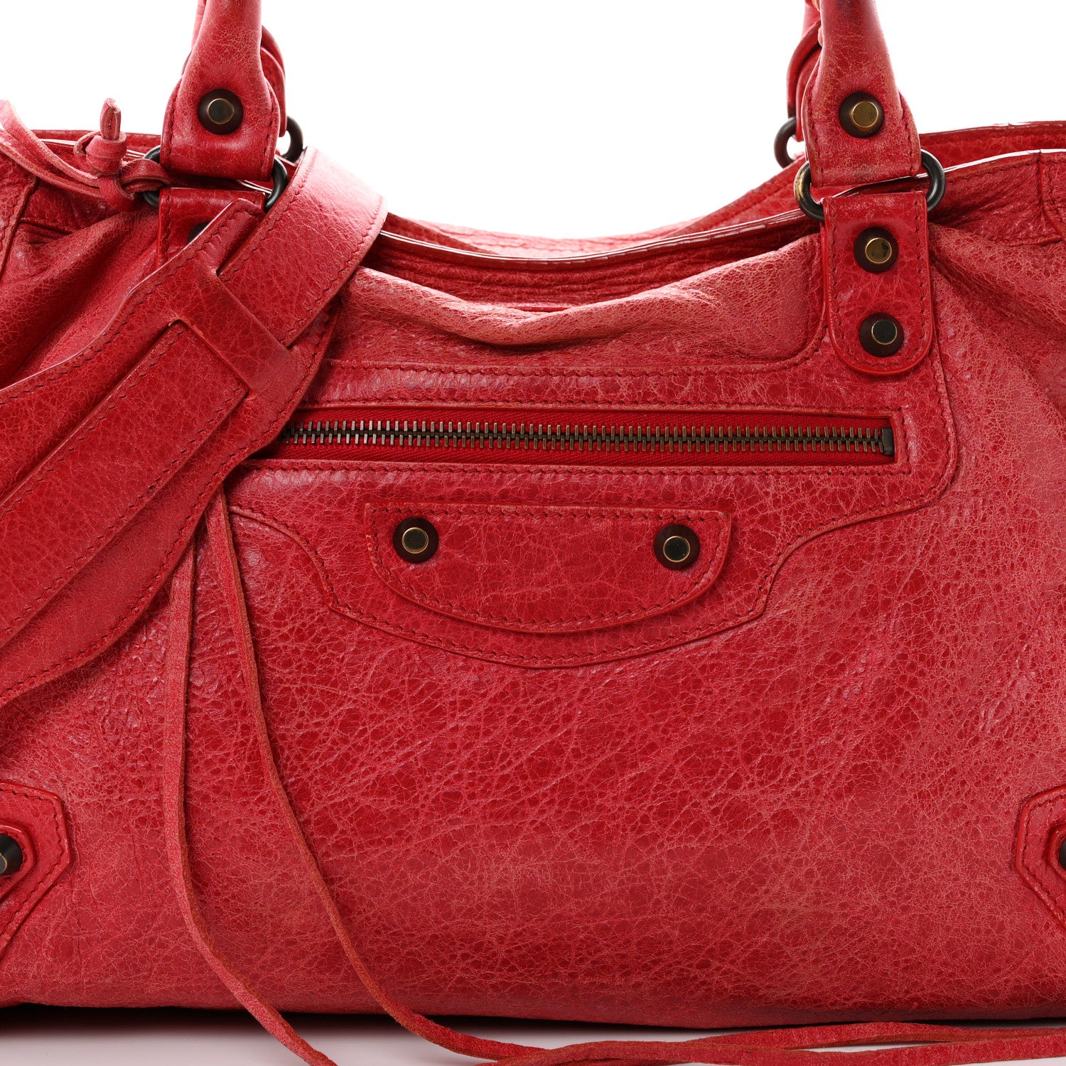 Balenciaga Agneau Classic Hardware City Rouge Cardinal 10 of 12