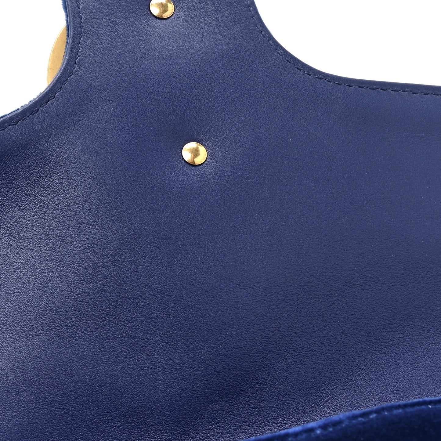 Velvet Matelasse Medium GG Marmont Shoulder Bag Cobalt Blue