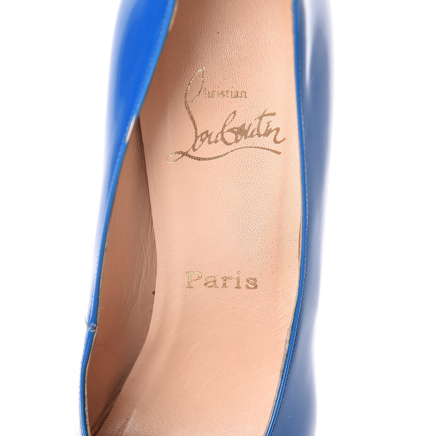 Patent Lola Pumps 37 Blue