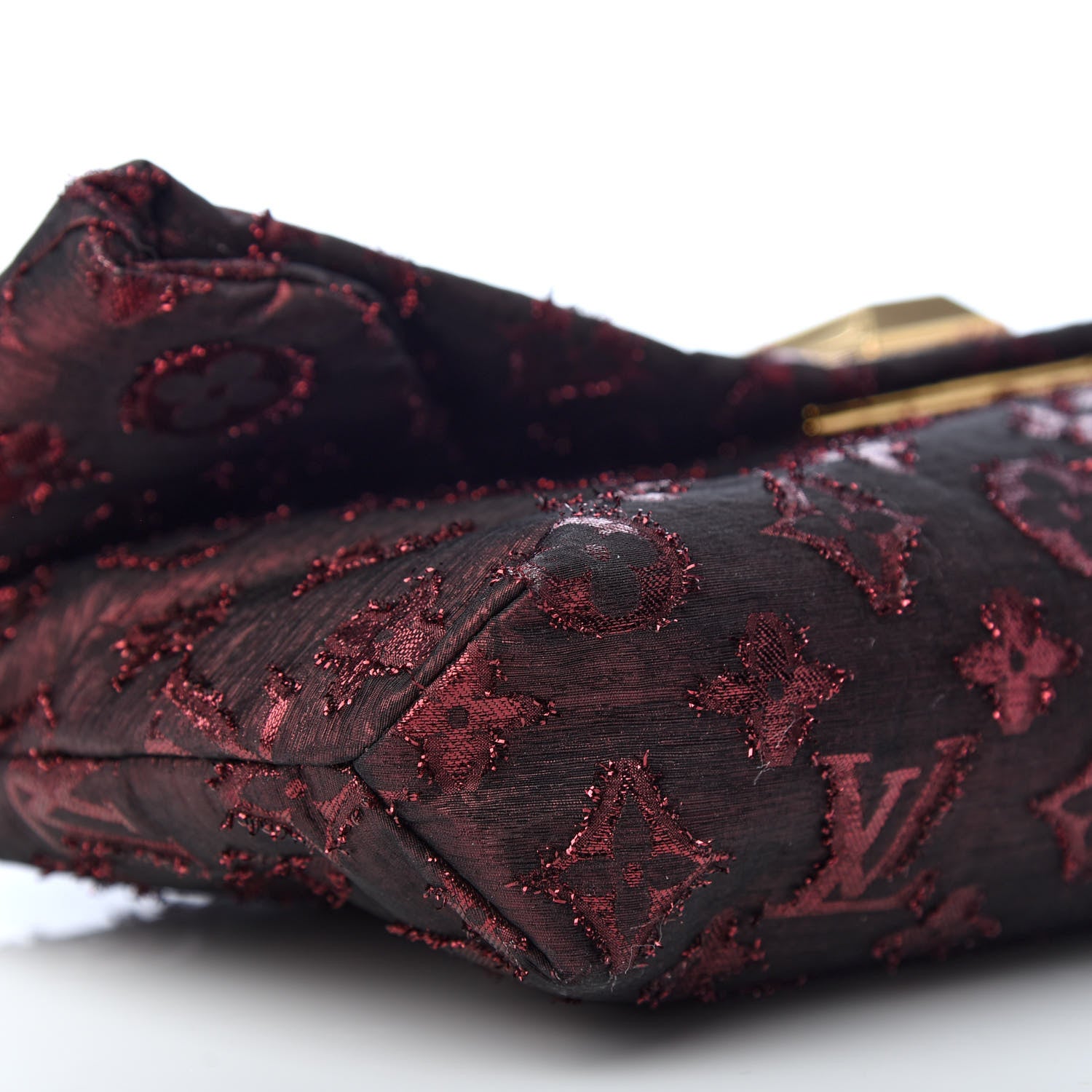 Louis Vuitton Lurex Quilted Monogram Altair Clutch Bordeaux 8 of 11
