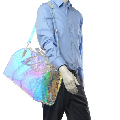 Louis Vuitton PVC Monogram Keepall Bandouliere 50 Iridescent Prism 2 of 8