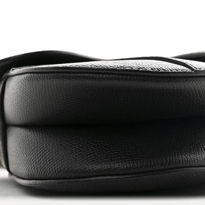 Christian Dior Grained Calfskin Mini Saddle Bag With Strap Black 9 of 11