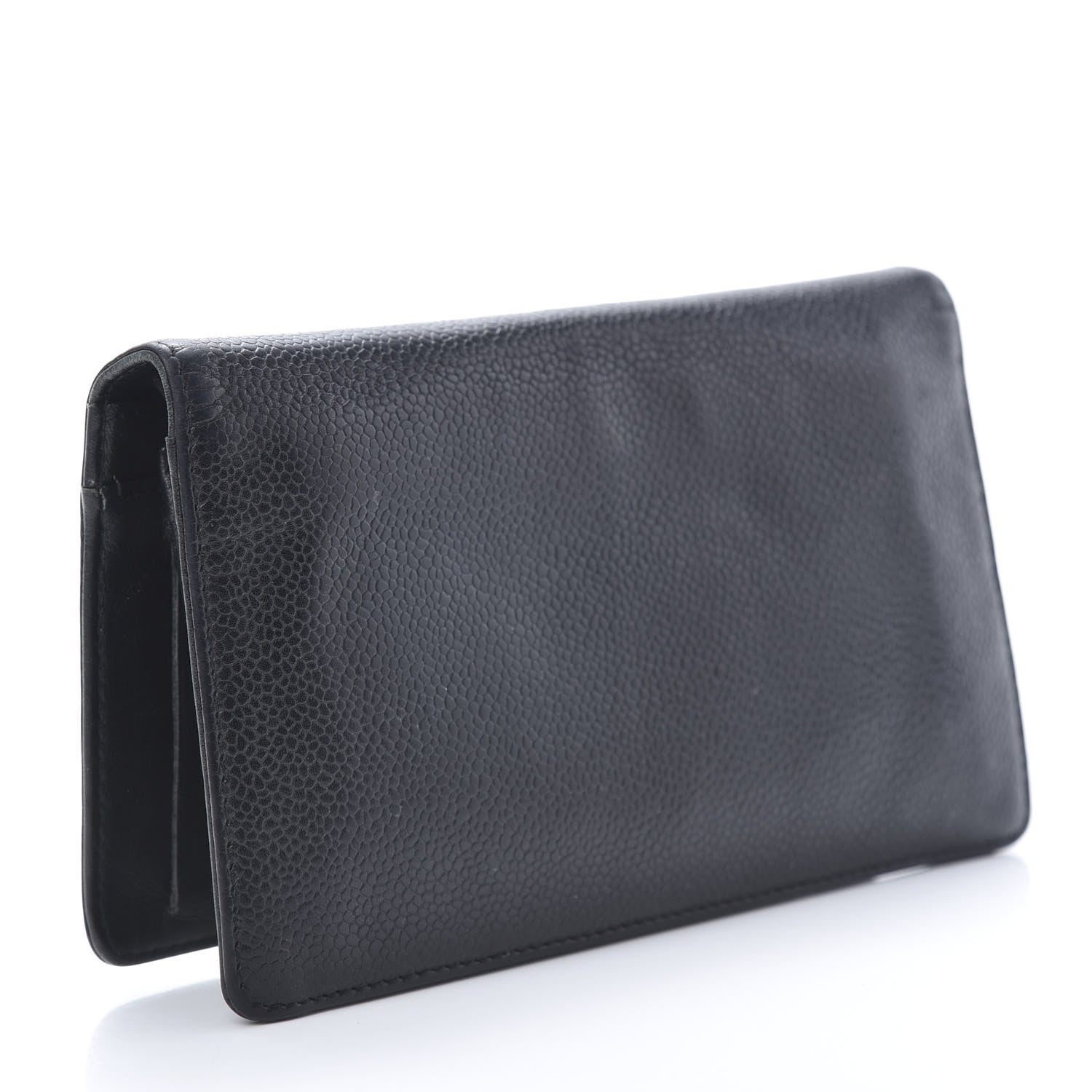 Chanel Caviar Timeless CC Yen Wallet Black 3 of 11