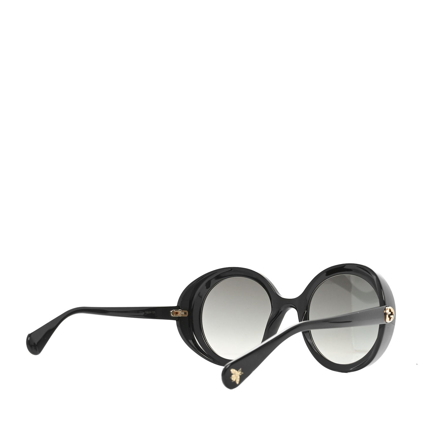 Acetate Round GG Sunglasses GG0367S Black