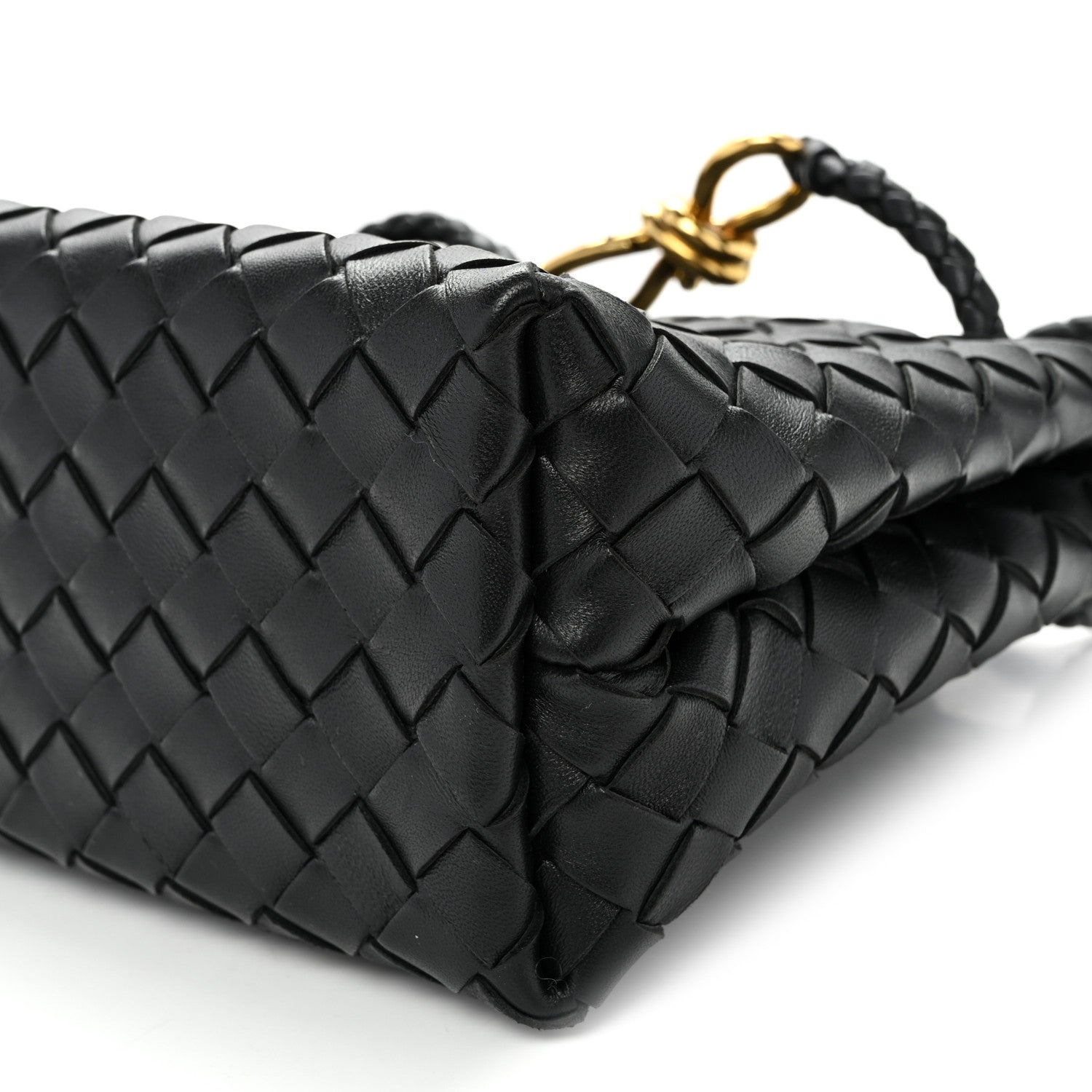Bottega Veneta Nappa Intrecciato Small Andiamo Shoulder Bag Black 9 of 9