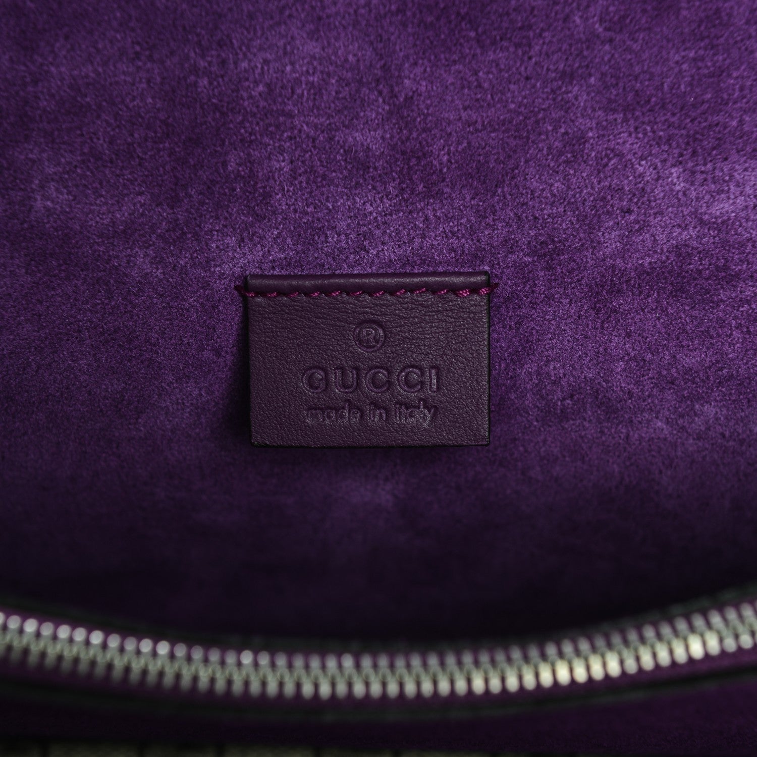 Gucci GG Supreme Monogram Embroidered Small Dionysus Shoulder Bag Purple 6 of 7