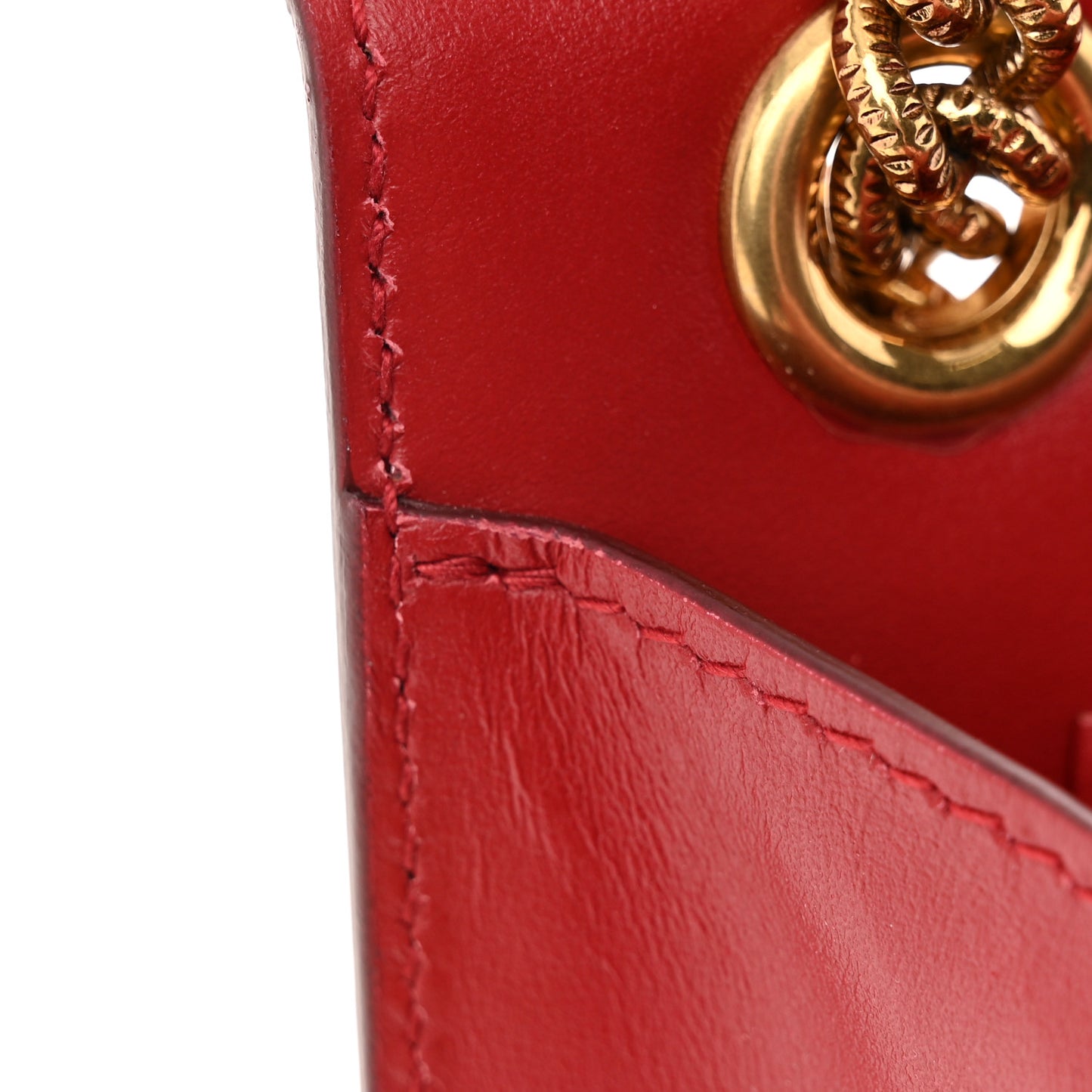 Smooth Calfskin Medium Devotion Crossbody Bag Poppy Red