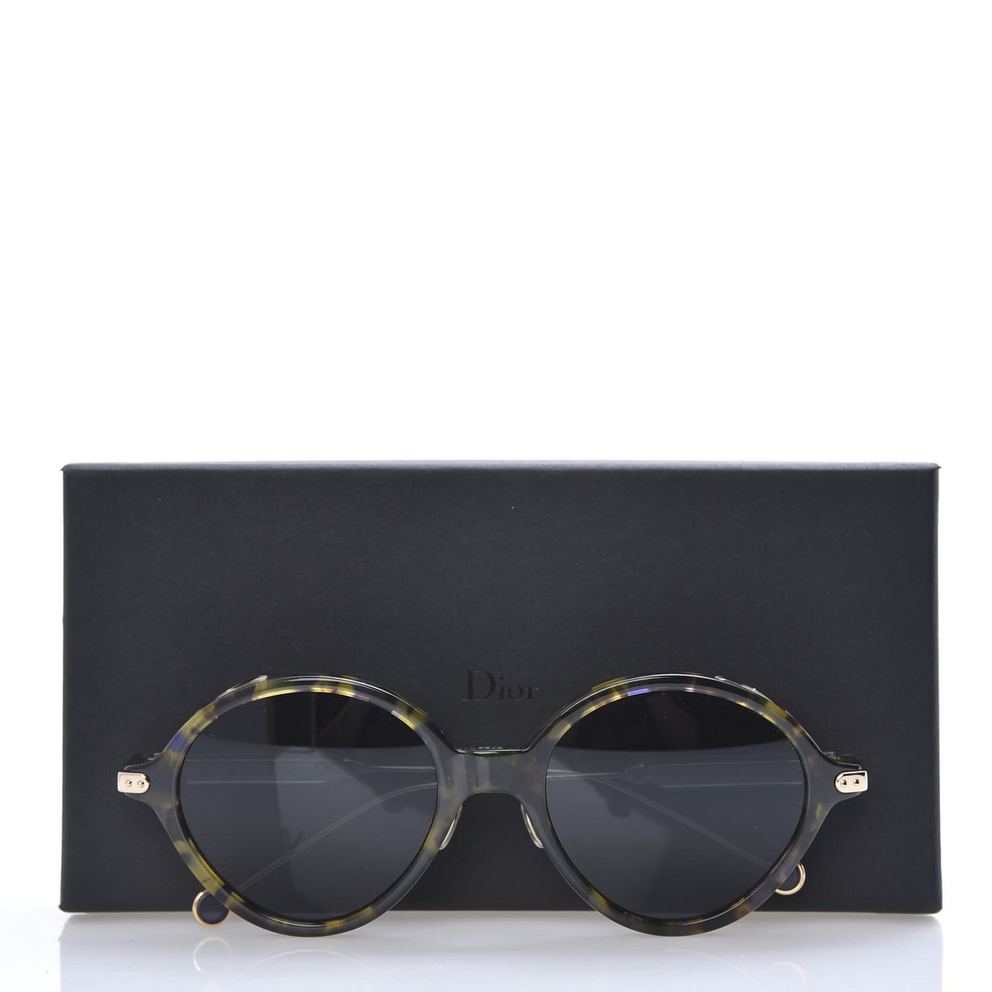 Acetate Umbrage Round Sunglasses Tortoise Blue