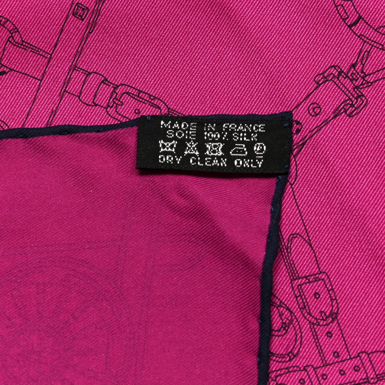 Hermes Silk Flamboyant Web Scarf 45 Rose Indien Marine 3 of 6