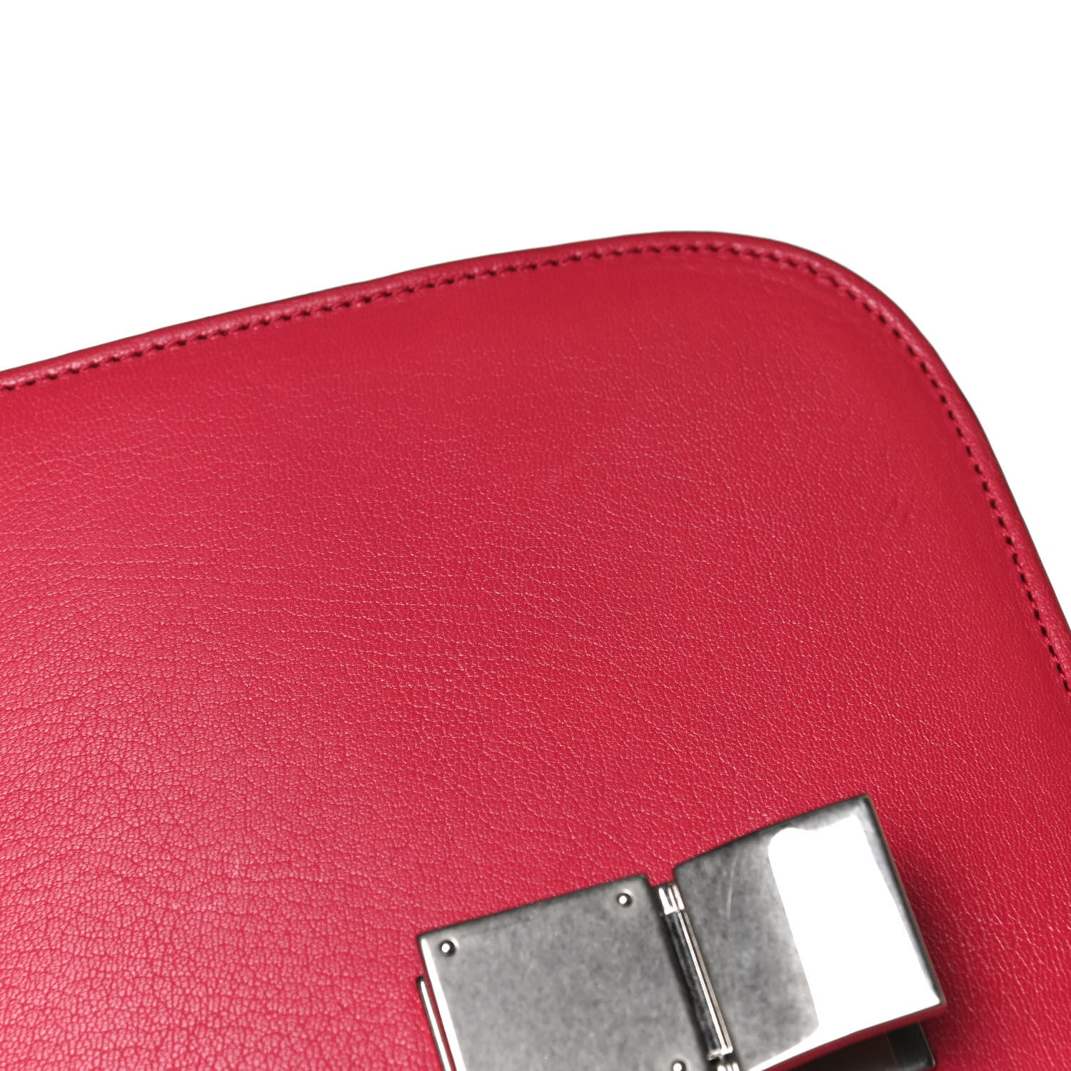 Celine Goatskin Medium Classic Box Flap Bag Dark Pink 14 of 17