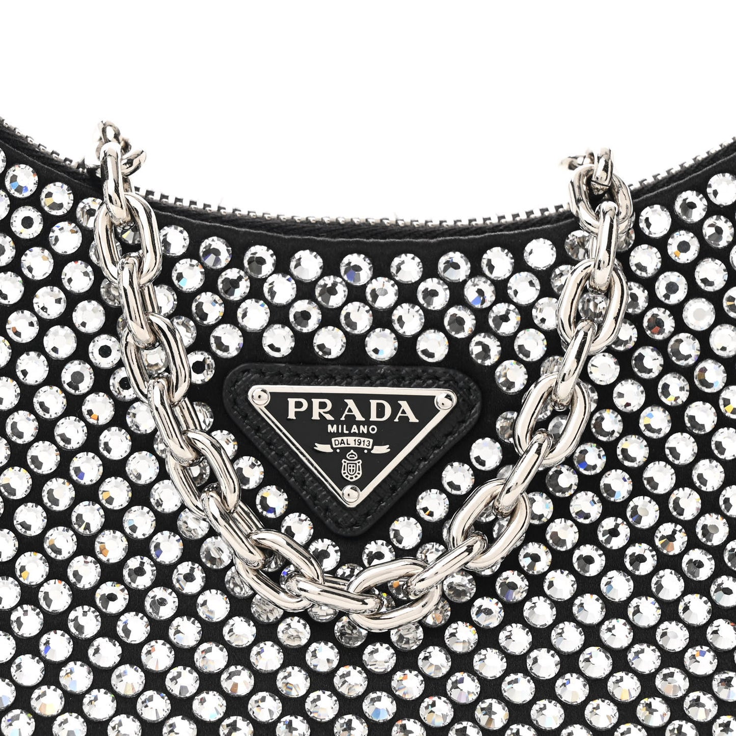 Satin Crystal Re-Edition 2005 Shoulder Bag Cristal