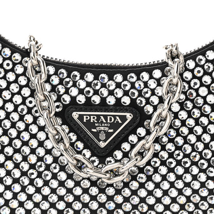 Prada Satin Crystal Re-Edition 2005 Shoulder Bag Cristal 8 of 12