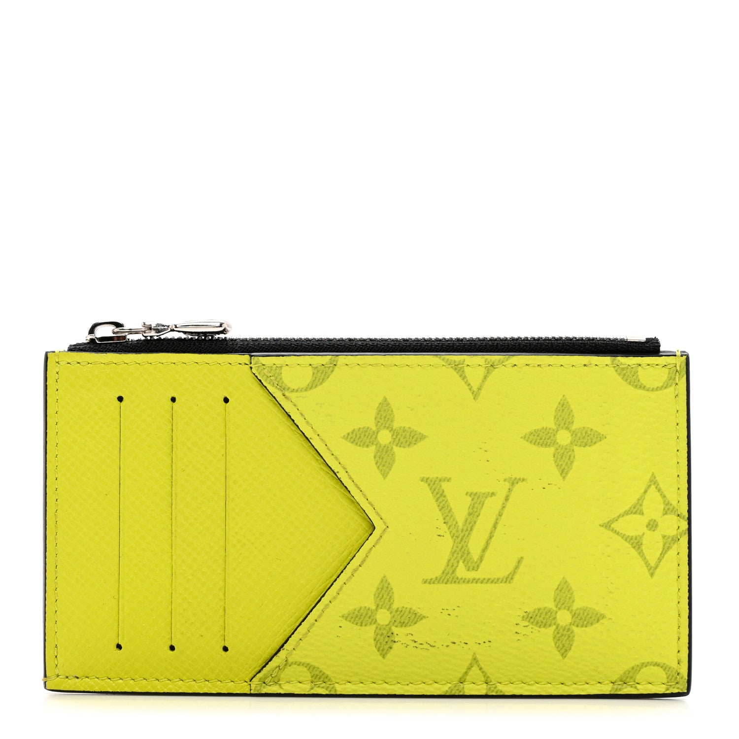 Louis Vuitton Monogram Taiga Coin Card Holder Yellow 1 of 6