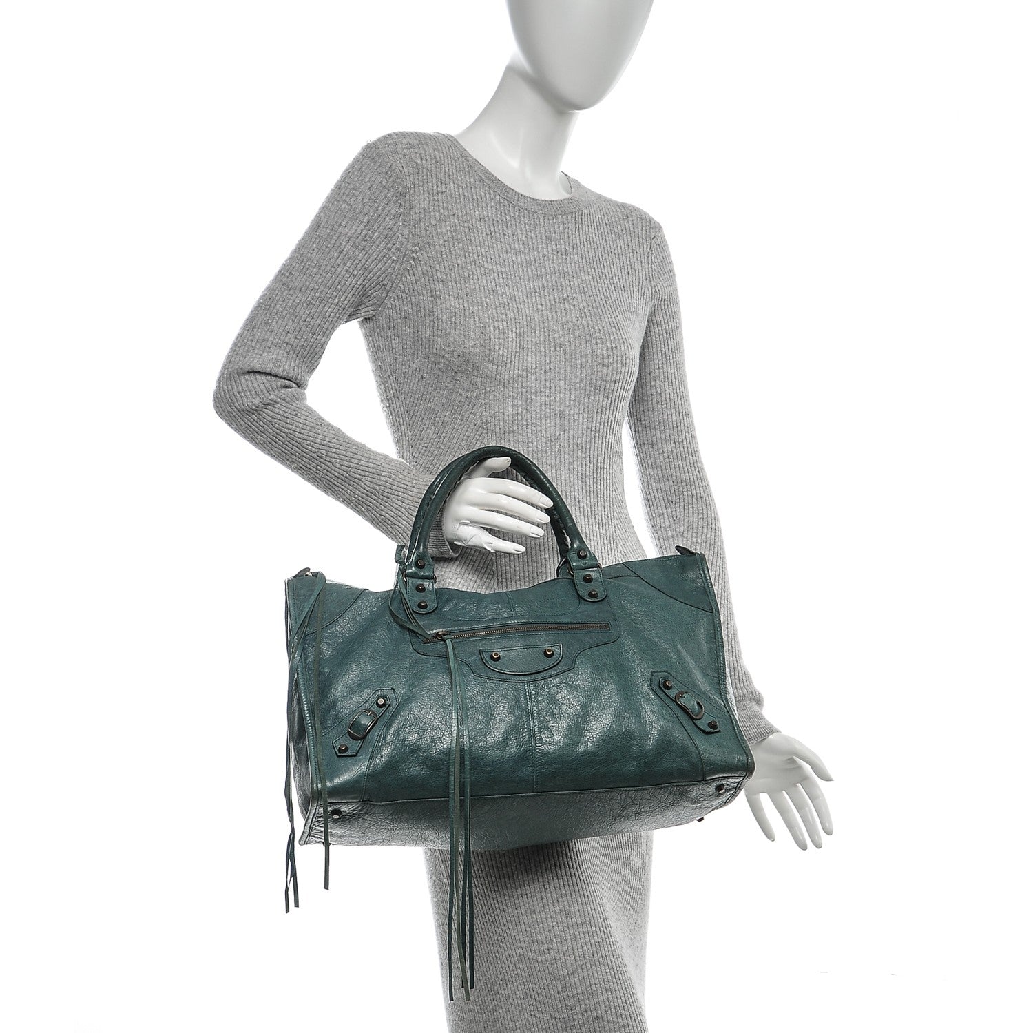 Balenciaga Agneau Classic Hardware Work Vert Menthe 2 of 9