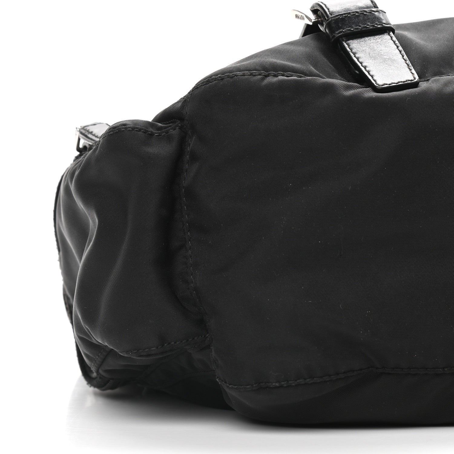 Prada Tessuto Nylon Messenger Bag Black 6 of 9