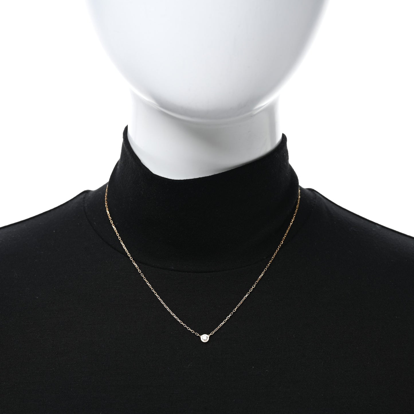 18K Pink Gold Diamond SM D'Amour Pendant Necklace