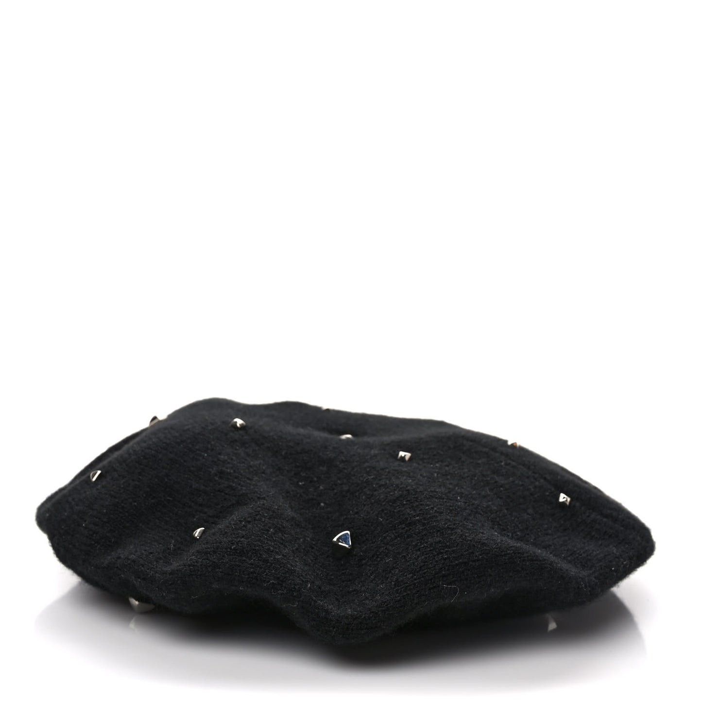 Cashmere Medor Studded Darling Beret M Black