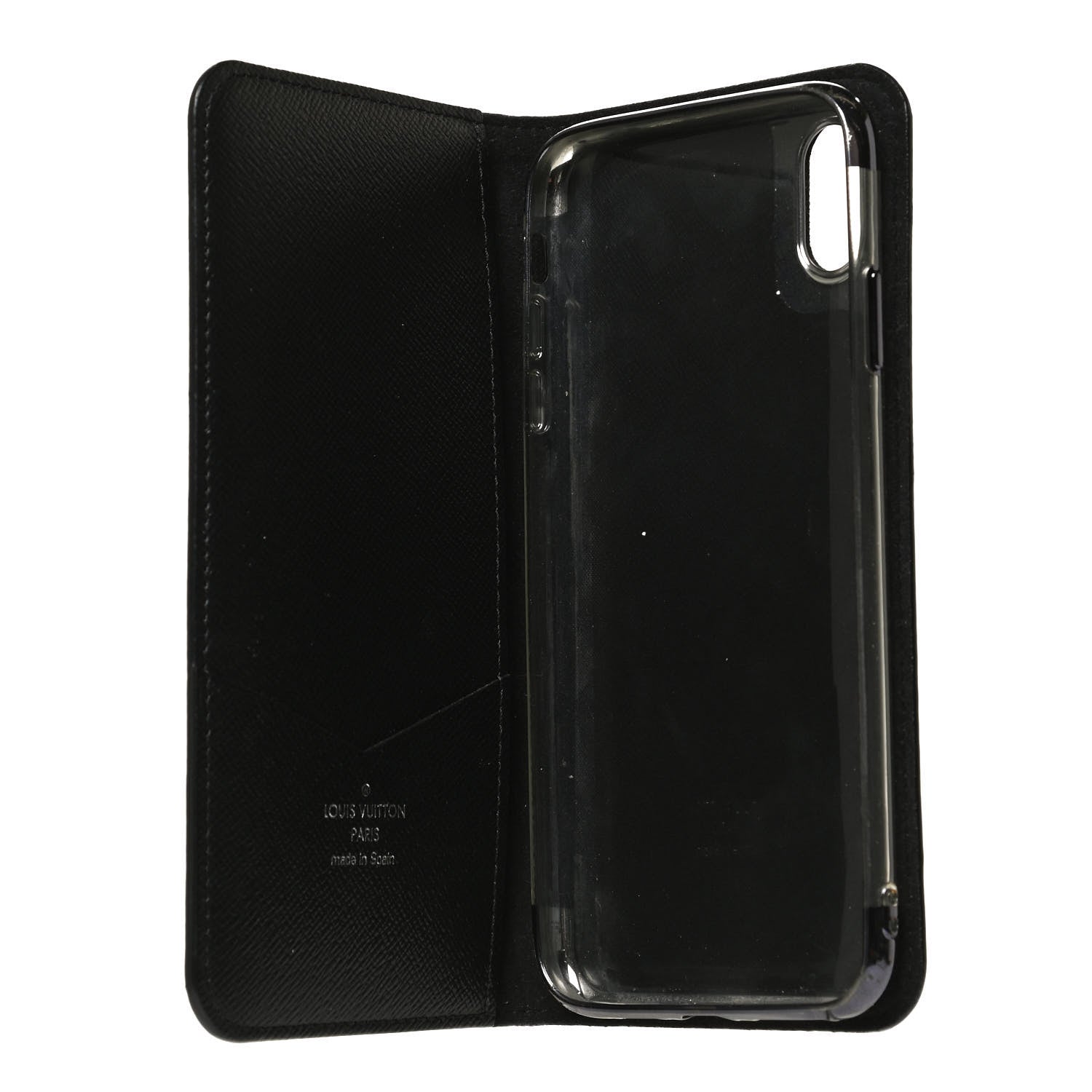 Louis Vuitton Monogram Eclipse iPhone XS Max Folio Case 4 of 9