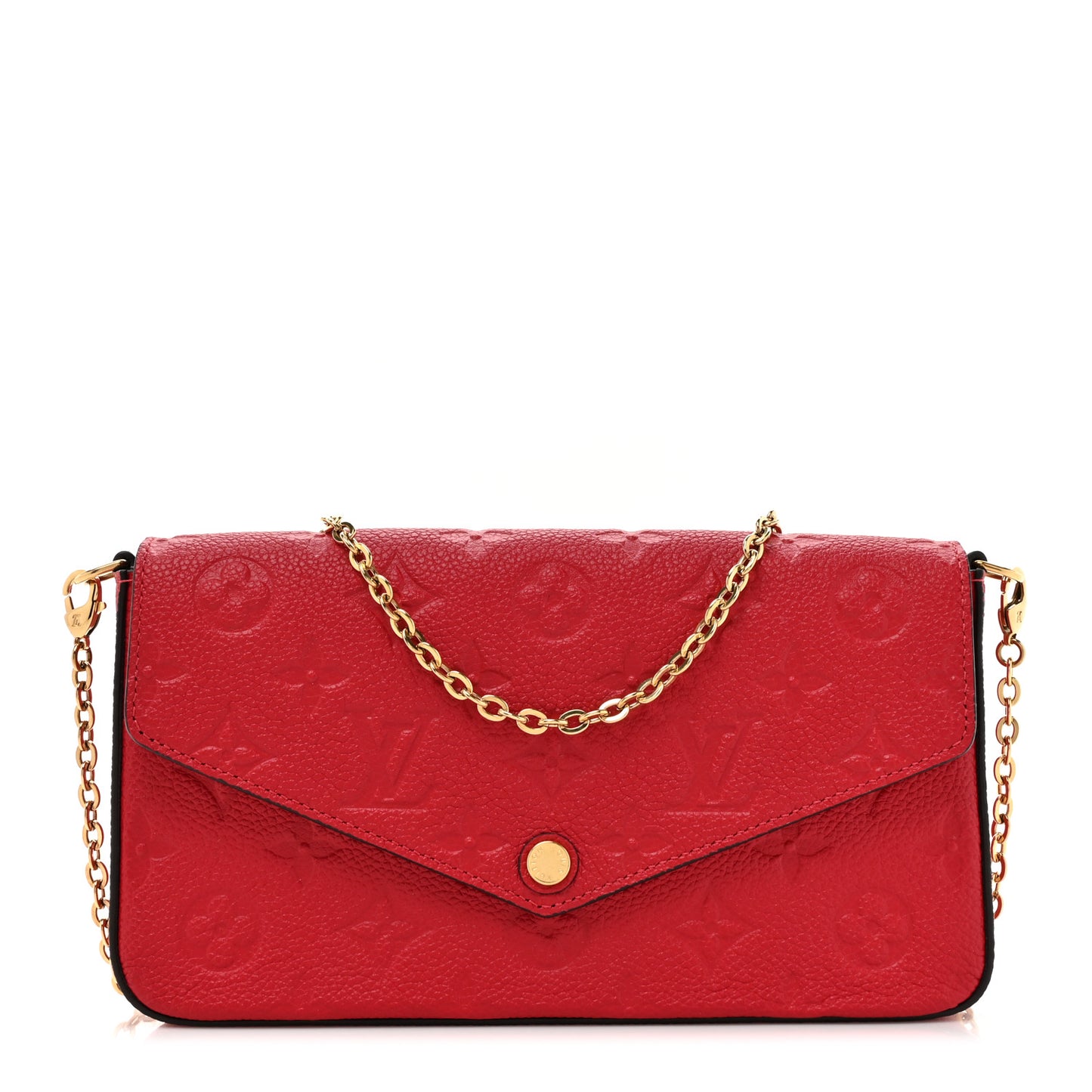 Empreinte Pochette Felicie Chain Wallet Scarlet