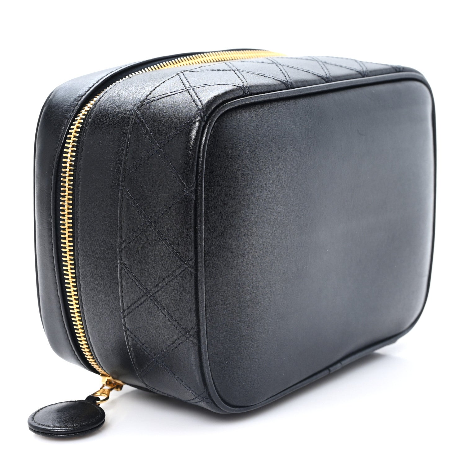 Chanel Lambskin Vanity Cosmetic Bag Black 4 of 8