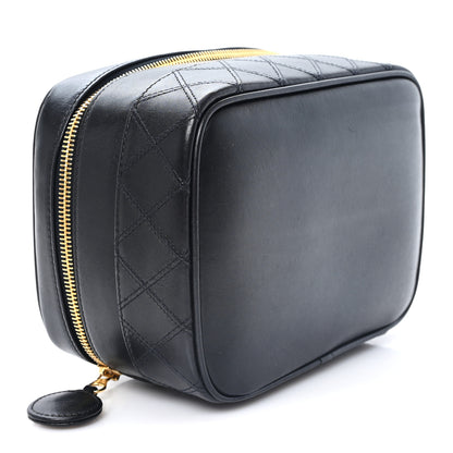 Chanel Lambskin Vanity Cosmetic Bag Black 4 of 8