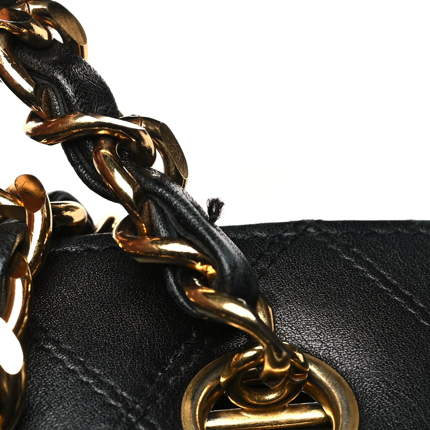 Calfskin Stitched XL Weekender Black