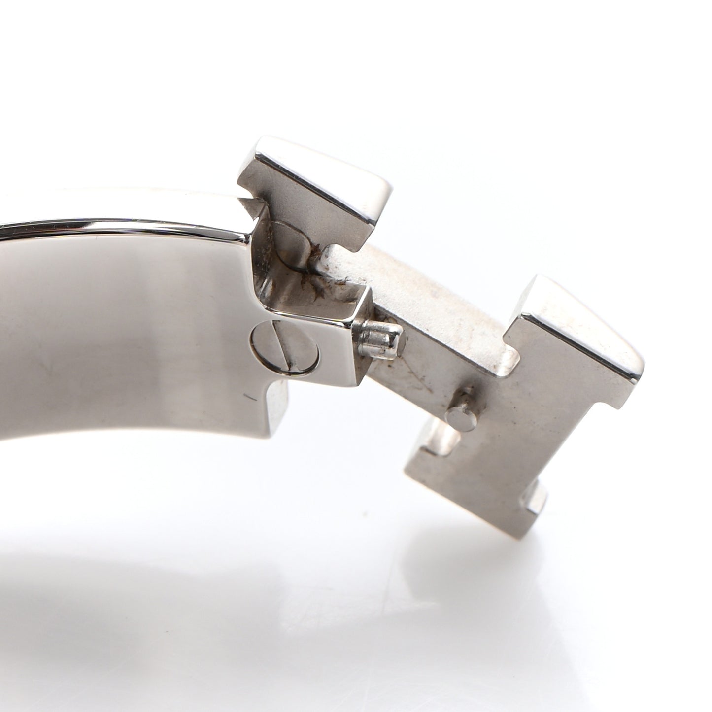 Enamel Narrow Clic Clac H Bracelet PM Rose Velours
