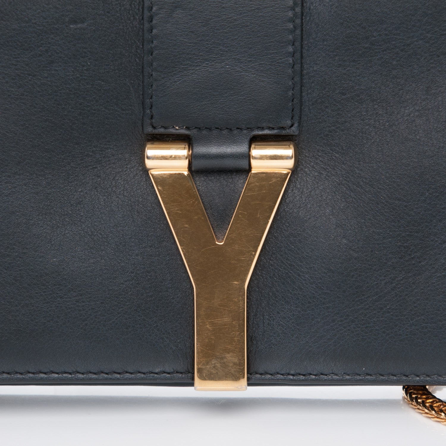 Saint Laurent Calfskin Classic Y Chain Wallet Black 8 of 8