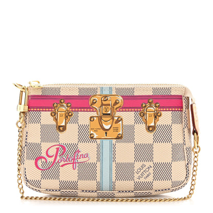 Louis Vuitton Damier Azur Summer Trunks Portofino Mini Pochette Accessories 1 of 7