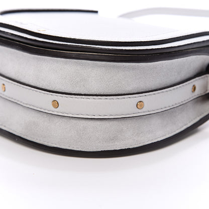 Chloe Calfskin Suede Small Nile Bracelet Bag Airy Grey 9 of 10