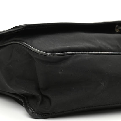 Prada Tessuto Nylon Saffiano Logo Messenger Bag Black 9 of 11