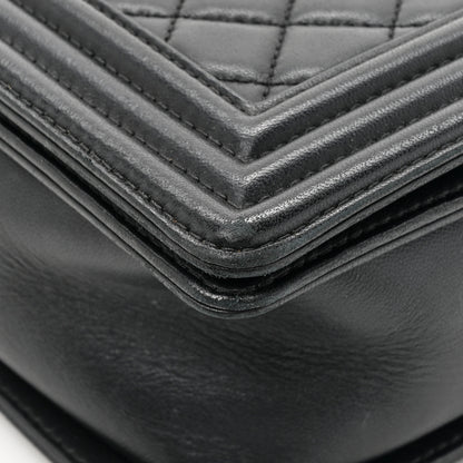 Chanel Lambskin Quilted New Medium Boy Flap Black 13 of 16