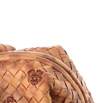 Bottega Veneta Nappa Intrecciato Embroidered Satchel Brown 9 of 9