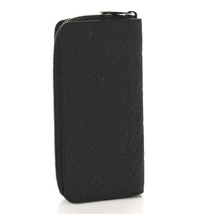 Louis Vuitton Taurillon Monogram Vertical Zippy Wallet Black 3 of 8