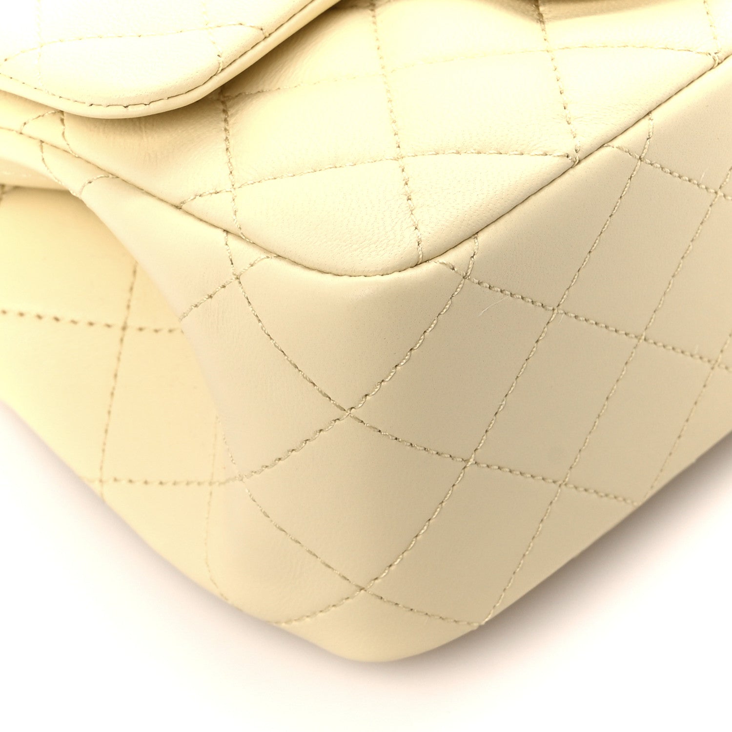 Chanel Lambskin Quilted Mini Sweet Camellia Flap Light Yellow 11 of 12