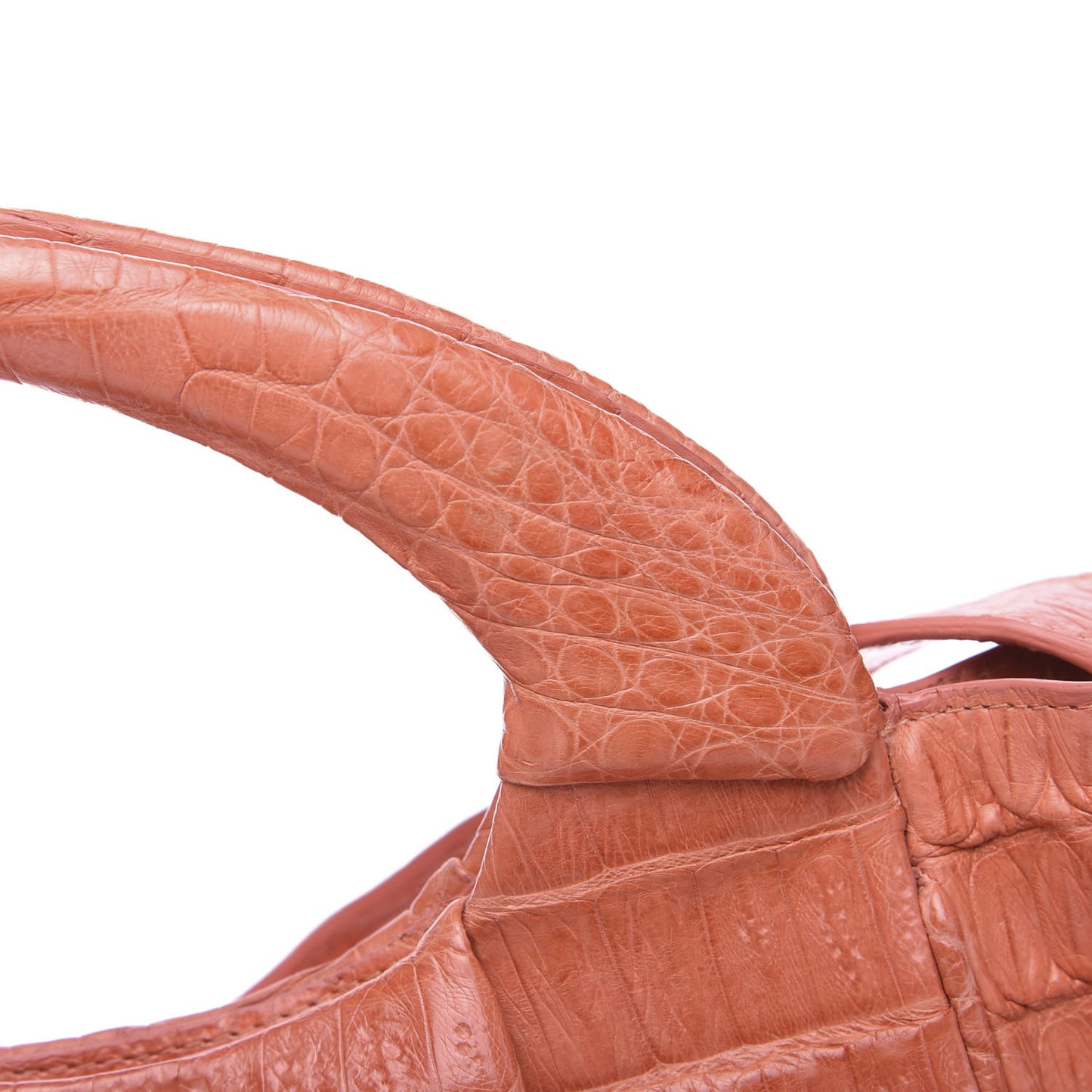 Crocodile Satchel Light Coral