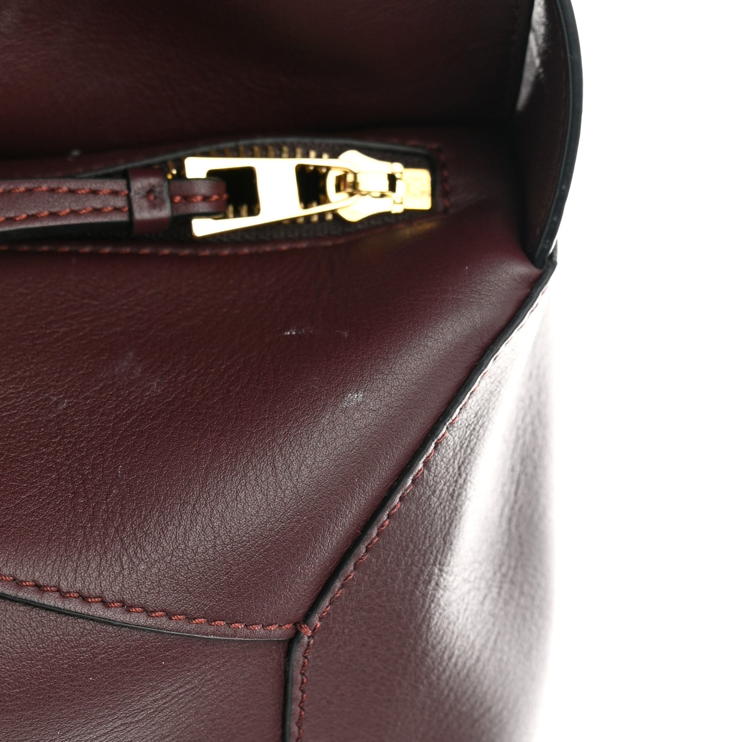 Calfskin Puzzle Hobo Prune