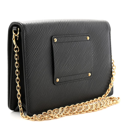 Louis Vuitton Epi Twist Belt Chain Wallet Black 3 of 11