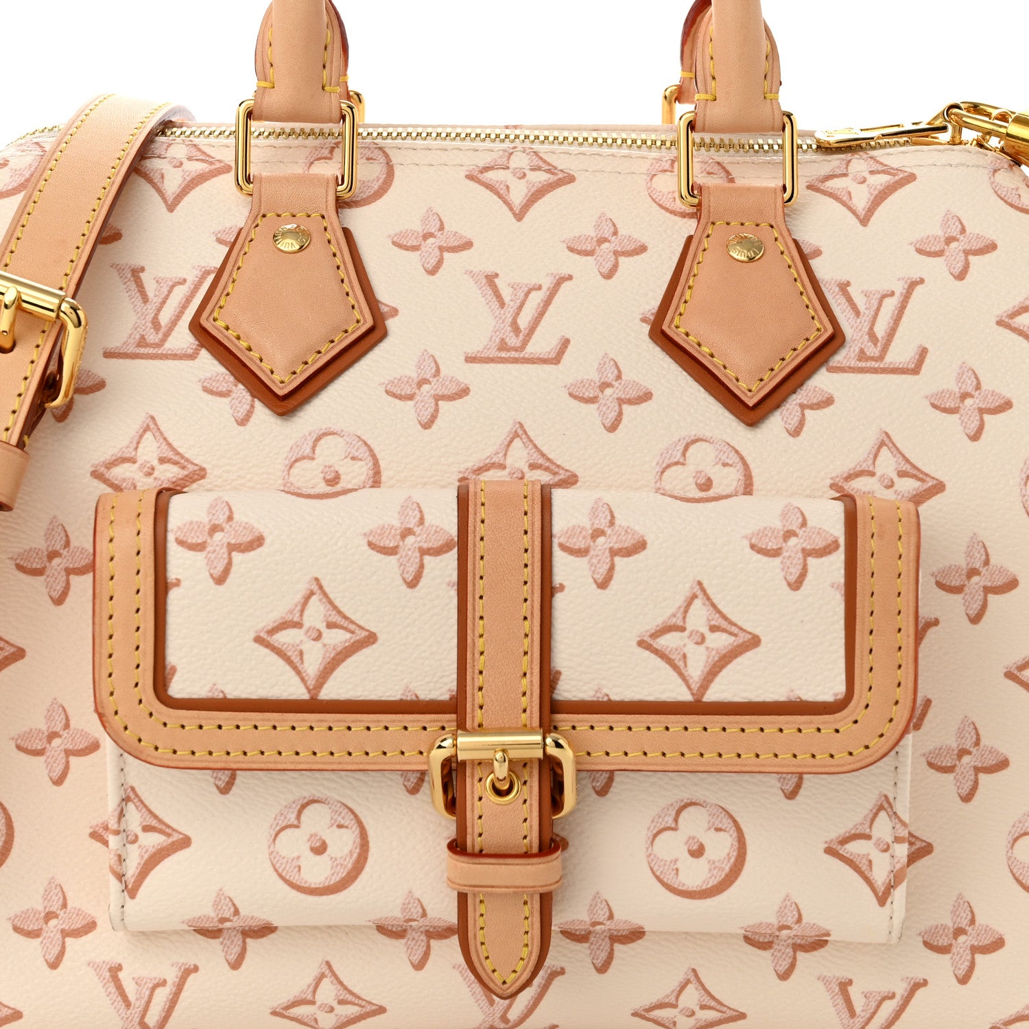 Louis Vuitton Monogram Fall for You Speedy Bandouliere 25 Beige Clair 7 of 9