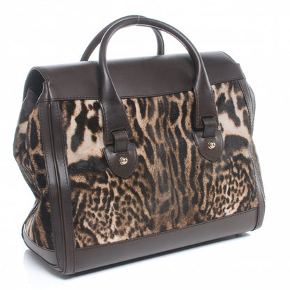 Gucci Pony Hair Heritage Leopard Large Hobo 3 of 8