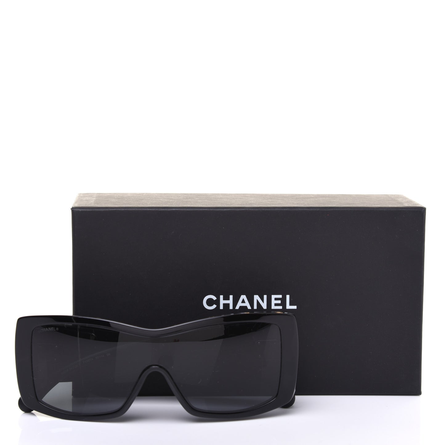 Wood Rubber Shield Sunglasses 71337A Black