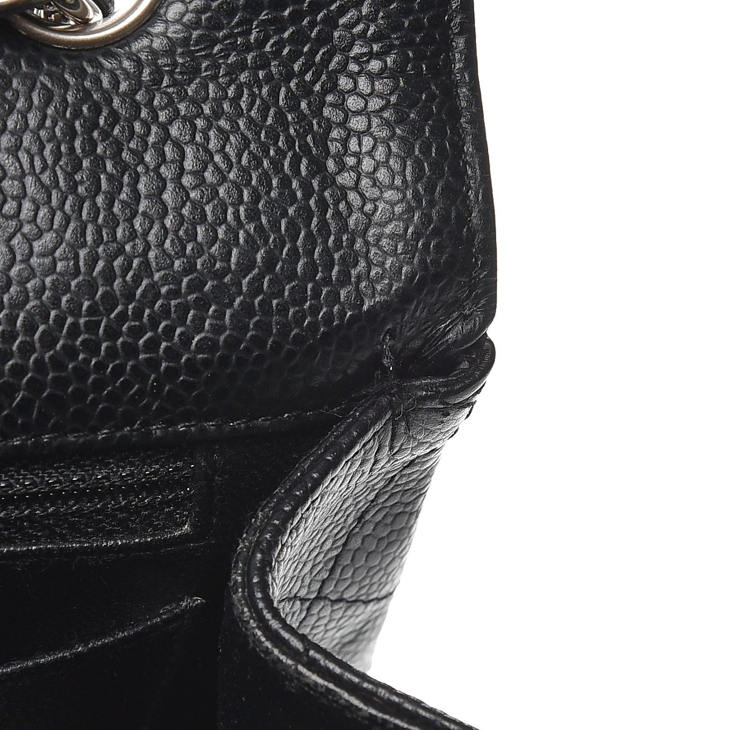 Caviar Quilted Jumbo Single Flap Black