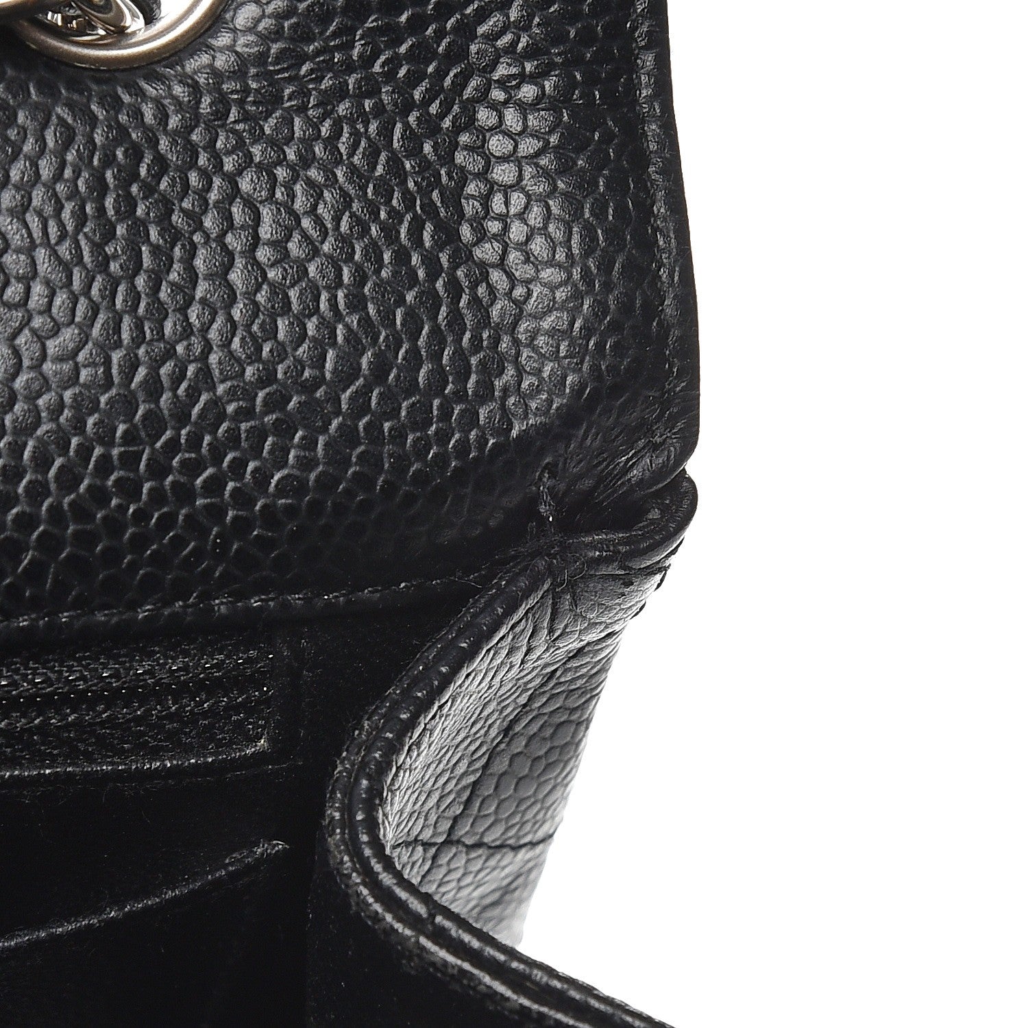 Chanel Caviar Quilted Jumbo Single Flap Black 11 of 13