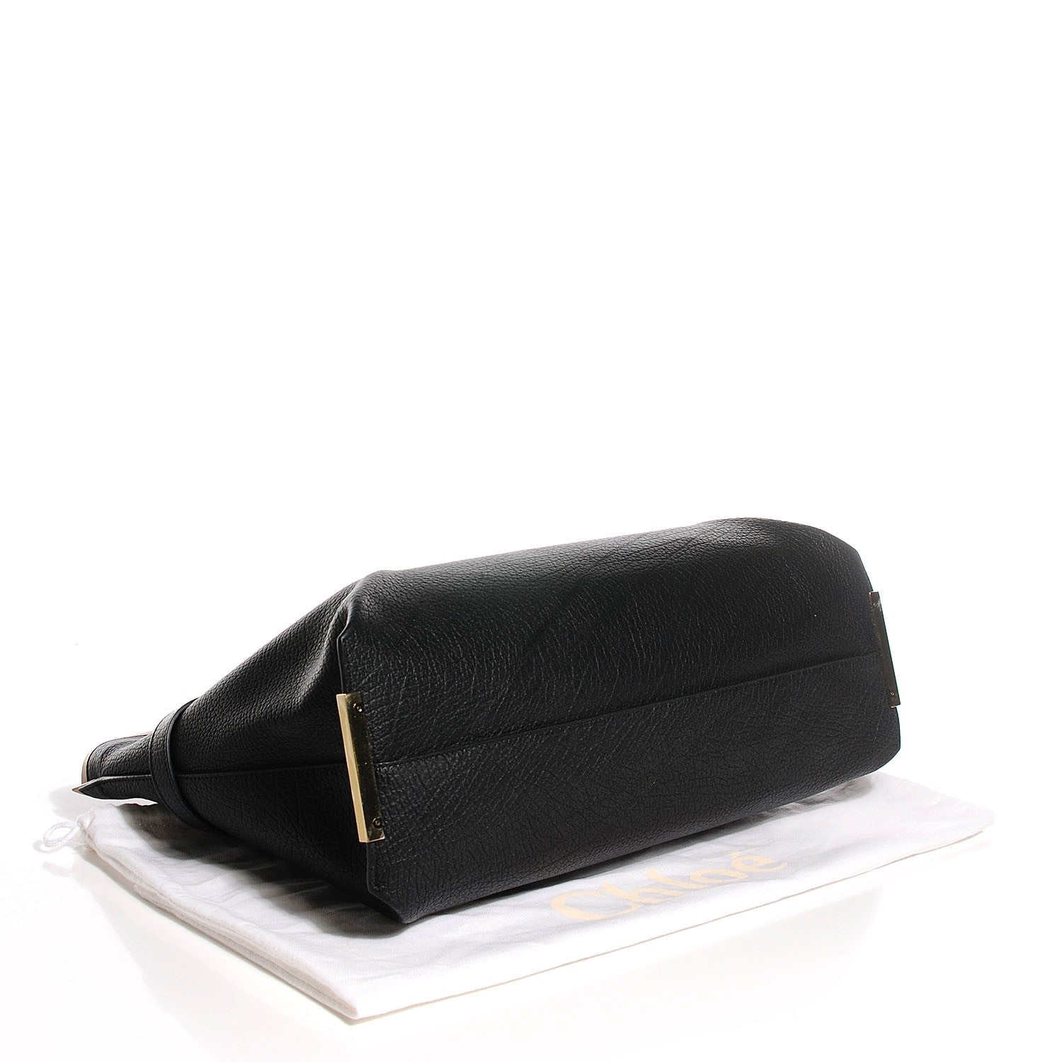 Chloe Grained Lambskin Large Charlotte Tote Black 4 of 9