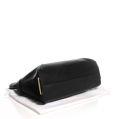 Chloe Grained Lambskin Large Charlotte Tote Black 4 of 9