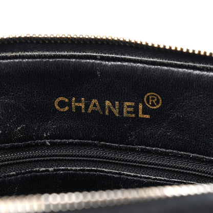 Chanel Lambskin Quilted Shopping Tote Black 5 of 10
