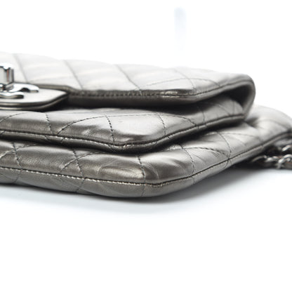 Chanel Metallic Lambskin Quilted Daily Zip Crossbody Bag Bronze 10 of 17