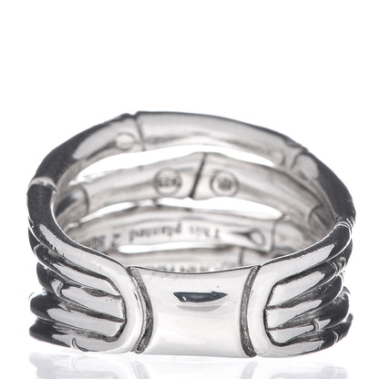 John Hardy Sterling Silver Wide Bamboo Ring 55 7.25 4 of 5