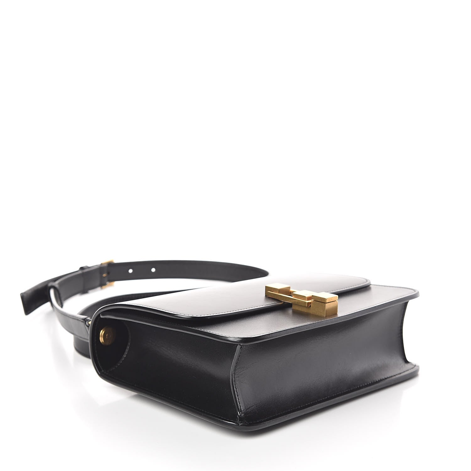 Saint Laurent Smooth Calfskin Carre Satchel Black 4 of 10